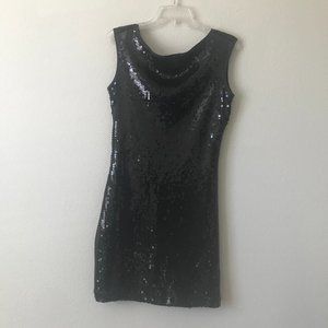 Short Black Sequin Dress